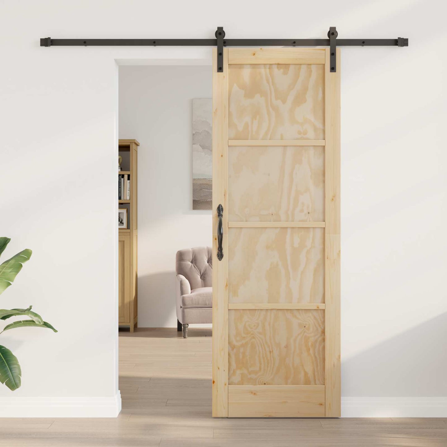 Skyvedør Naturlig 73,5 x 211 cm Heltre furu