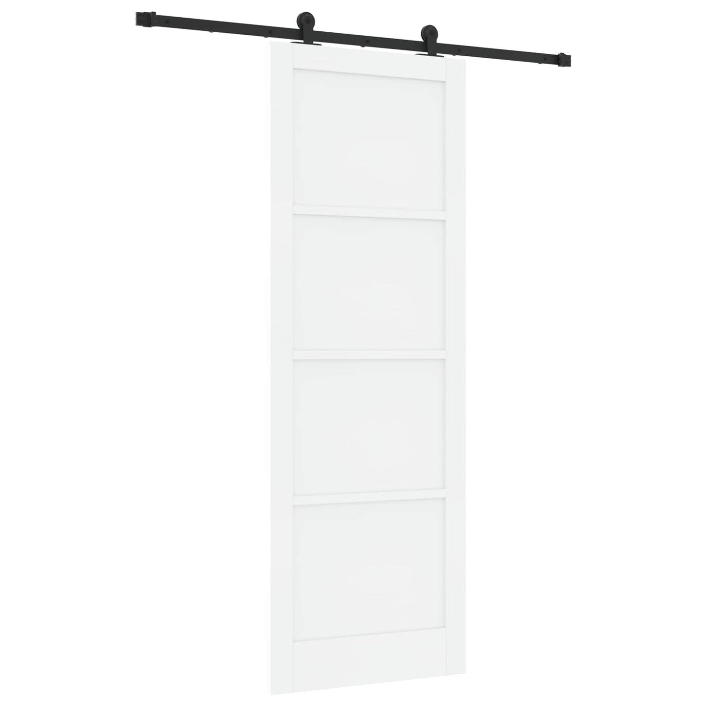 Skyvedør Hvit og svart 83 x 232 cm Heltre furu