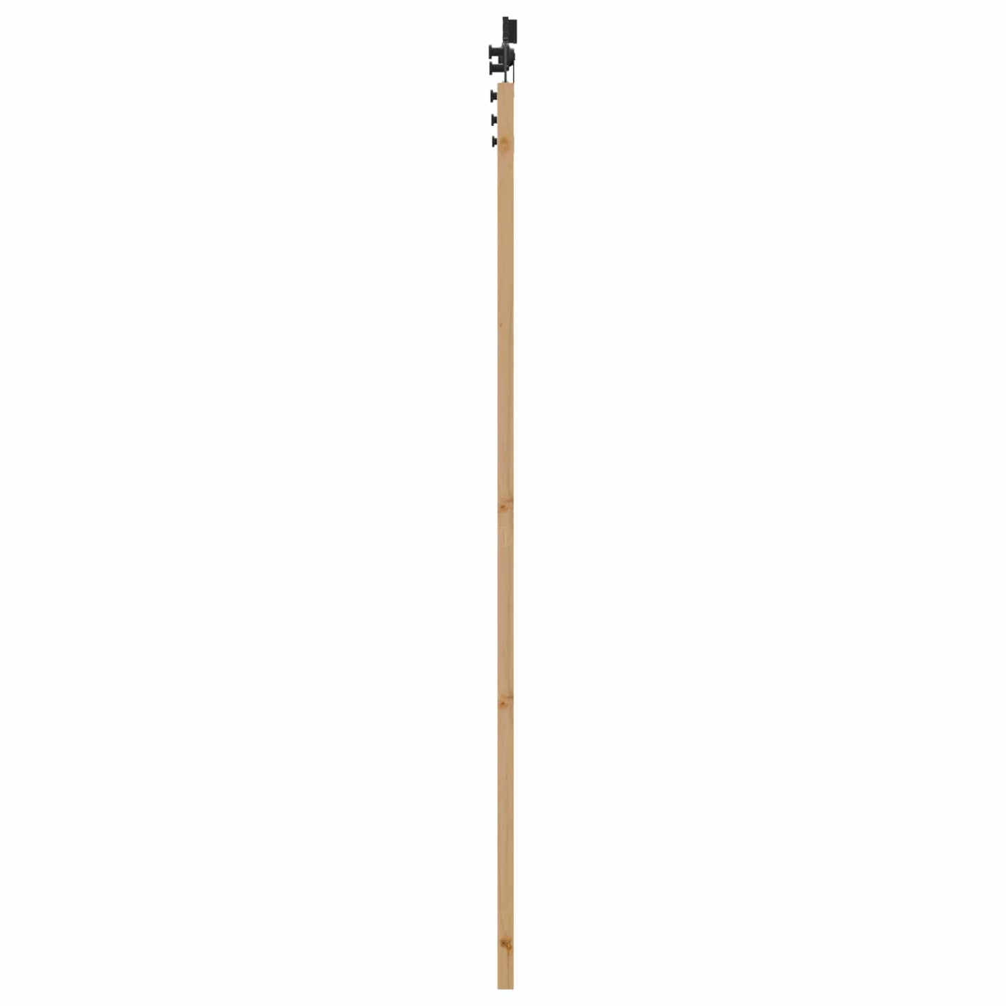 Skyvedør Naturlig og svart 86 x 211 cm Heltre furu