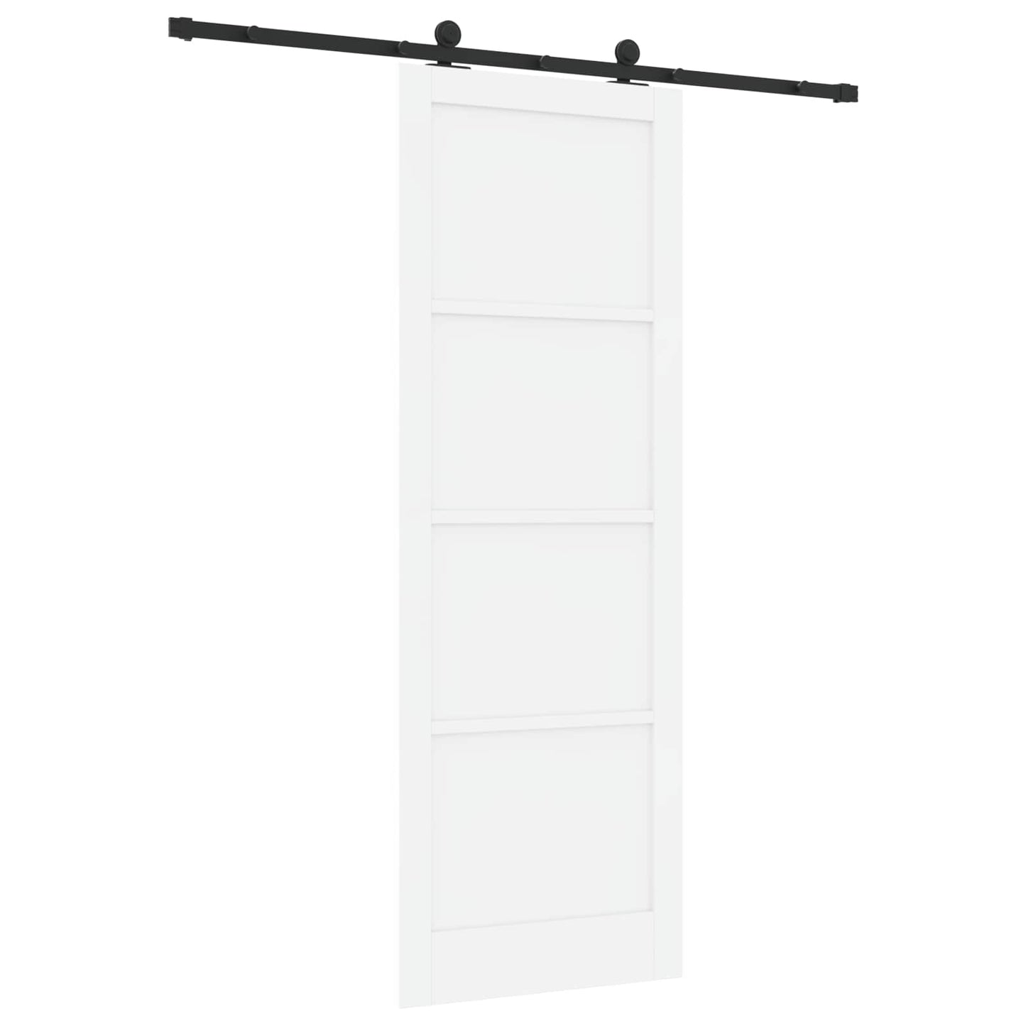Skyvedør Hvit og svart 83 x 232 cm Heltre furu