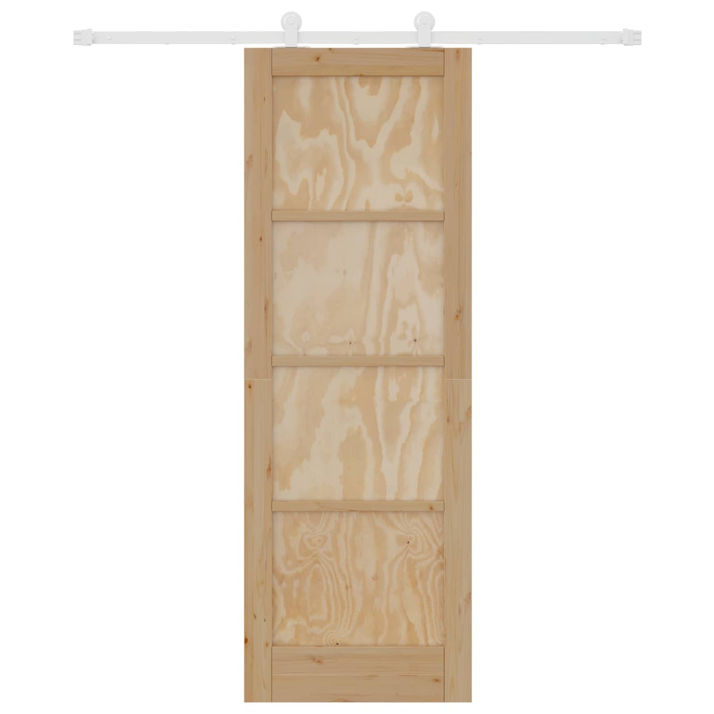 Skyvedør Naturlig og Hvit 73,5 x 211 cm Heltre furu