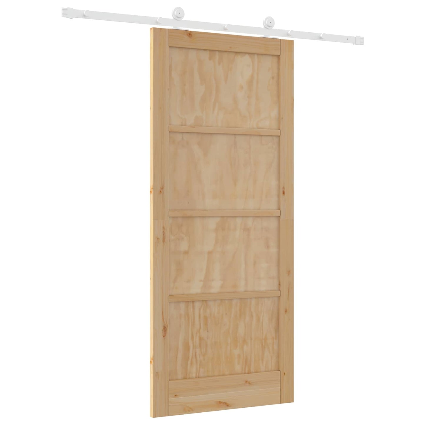 Skyvedør Naturlig og Hvit 86 x 198,5 cm Heltre furu