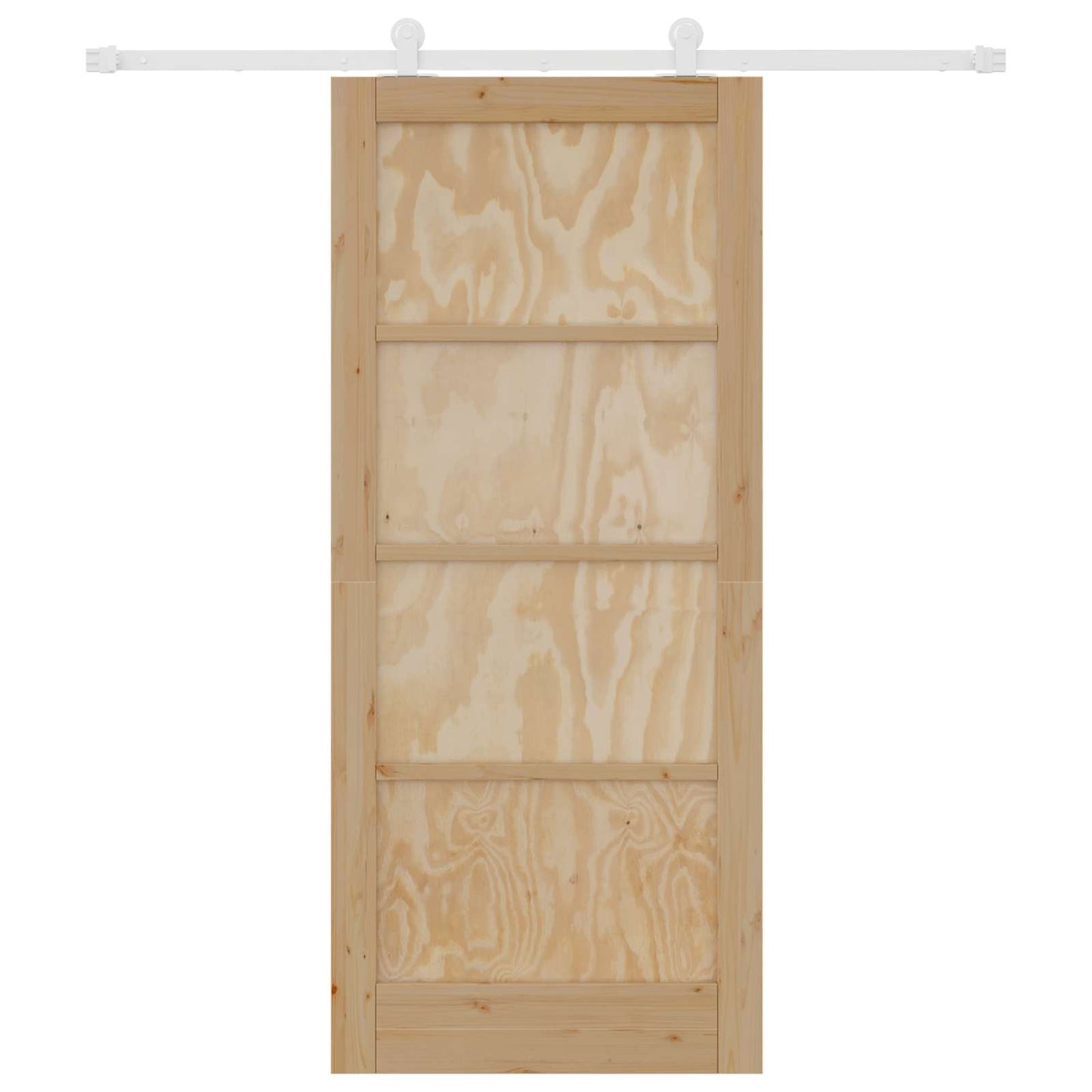 Skyvedør Naturlig og Hvit 86 x 198,5 cm Heltre furu