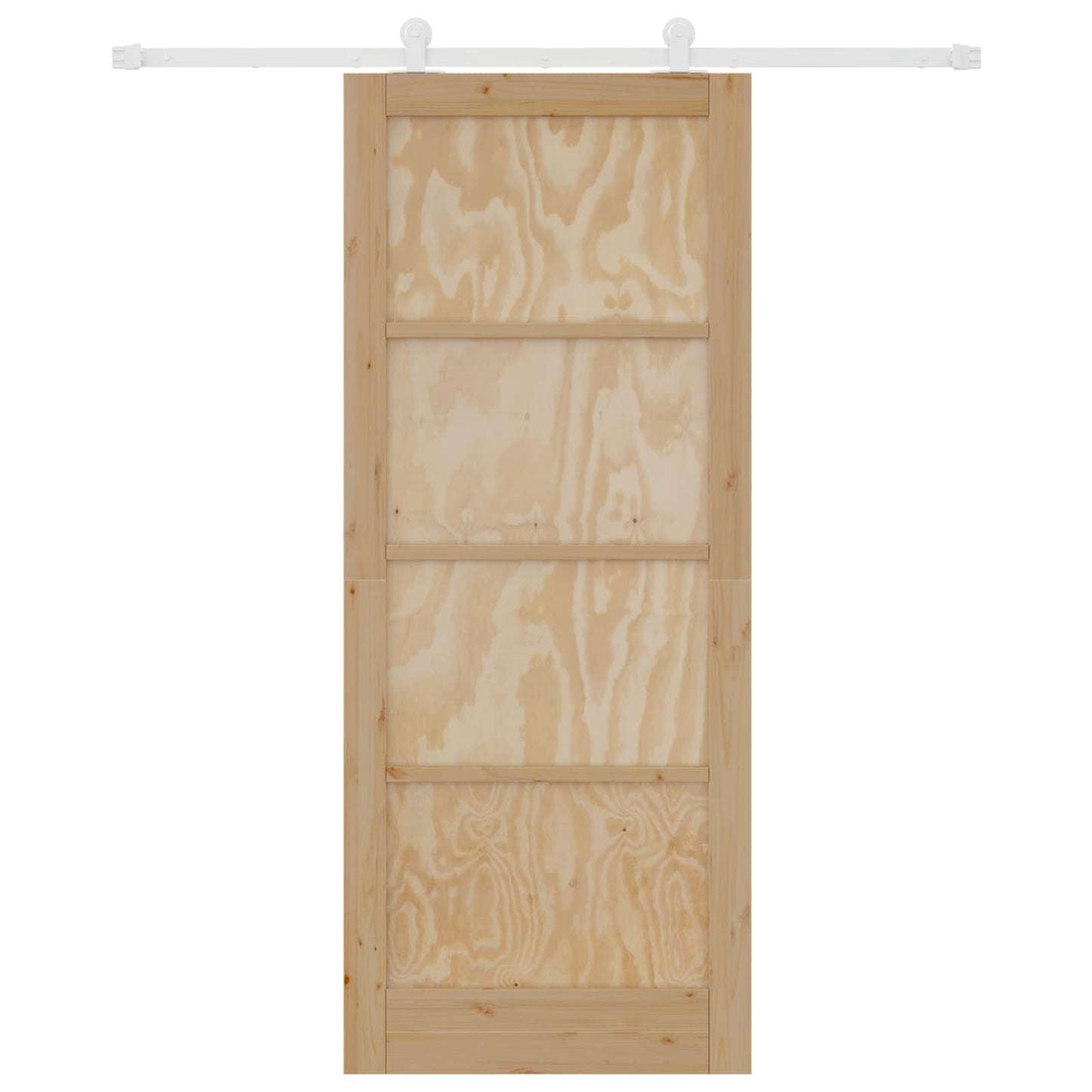 Skyvedør Naturlig og Hvit 86 x 211 cm Heltre furu