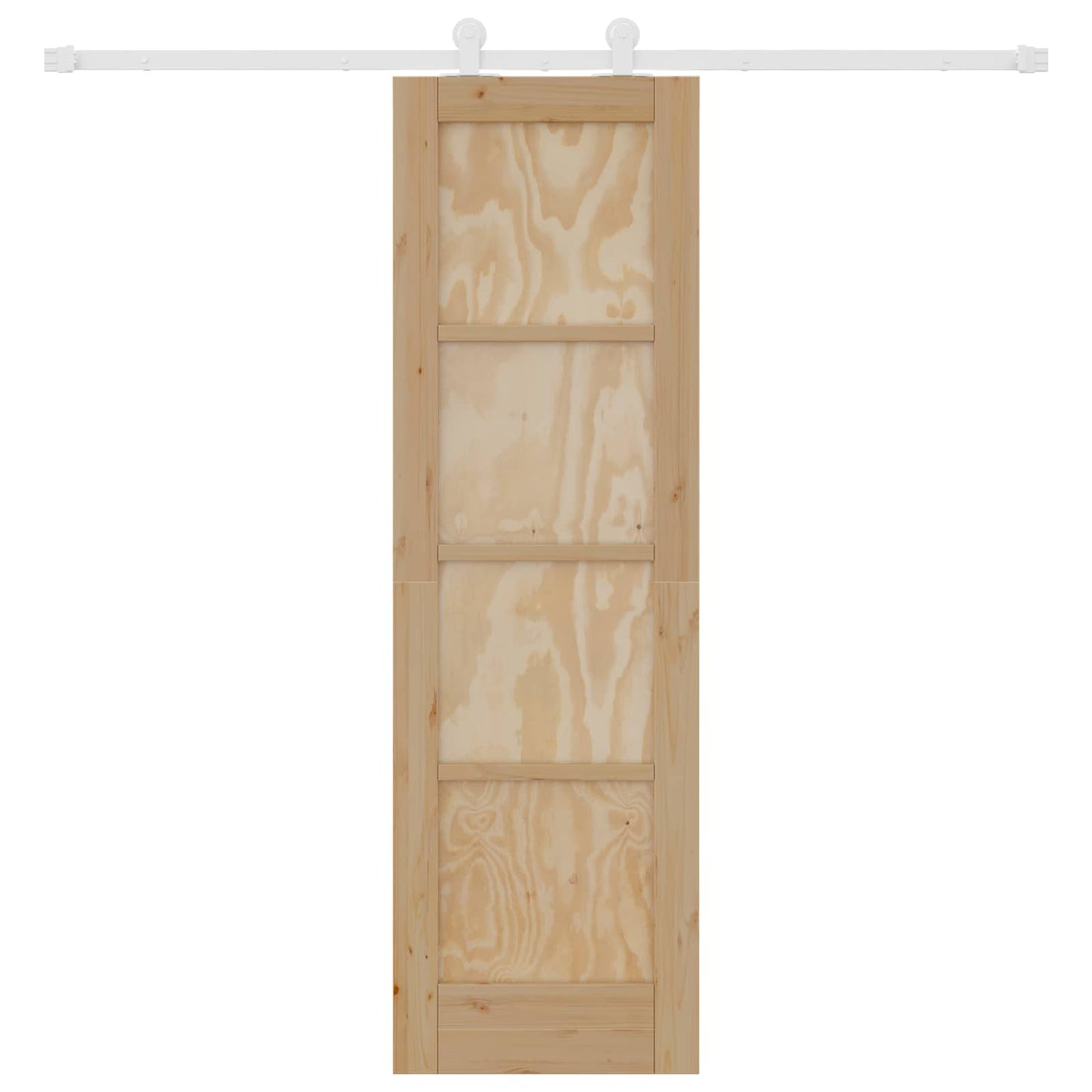 Skyvedør Naturlig og Hvit 61 x 198,5 cm Heltre furu