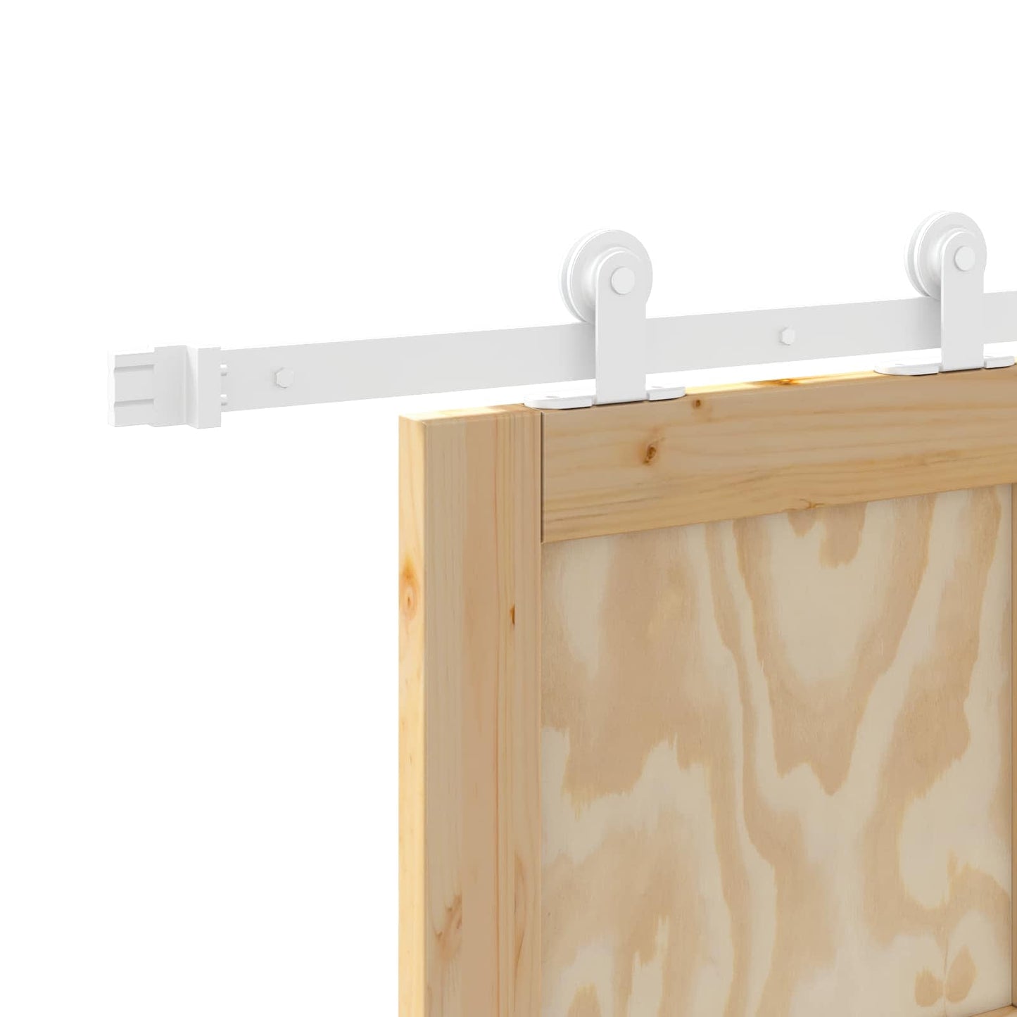 Skyvedør Naturlig og Hvit 73,5 x 211 cm Heltre furu