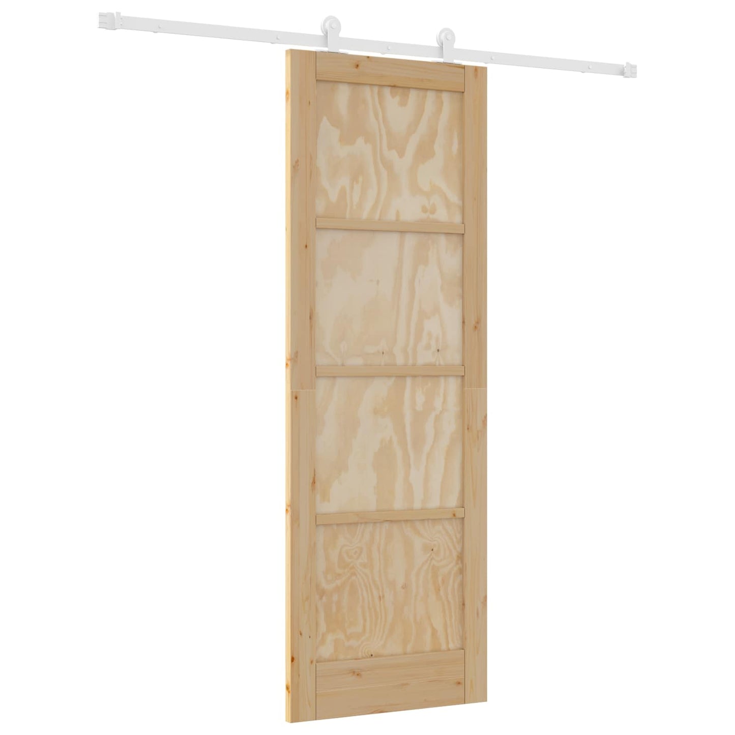 Skyvedør Naturlig og Hvit 73,5 x 211 cm Heltre furu