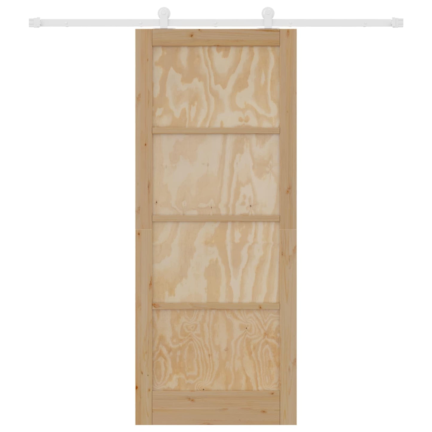 Skyvedør Naturlig og Hvit 86 x 211 cm Heltre furu