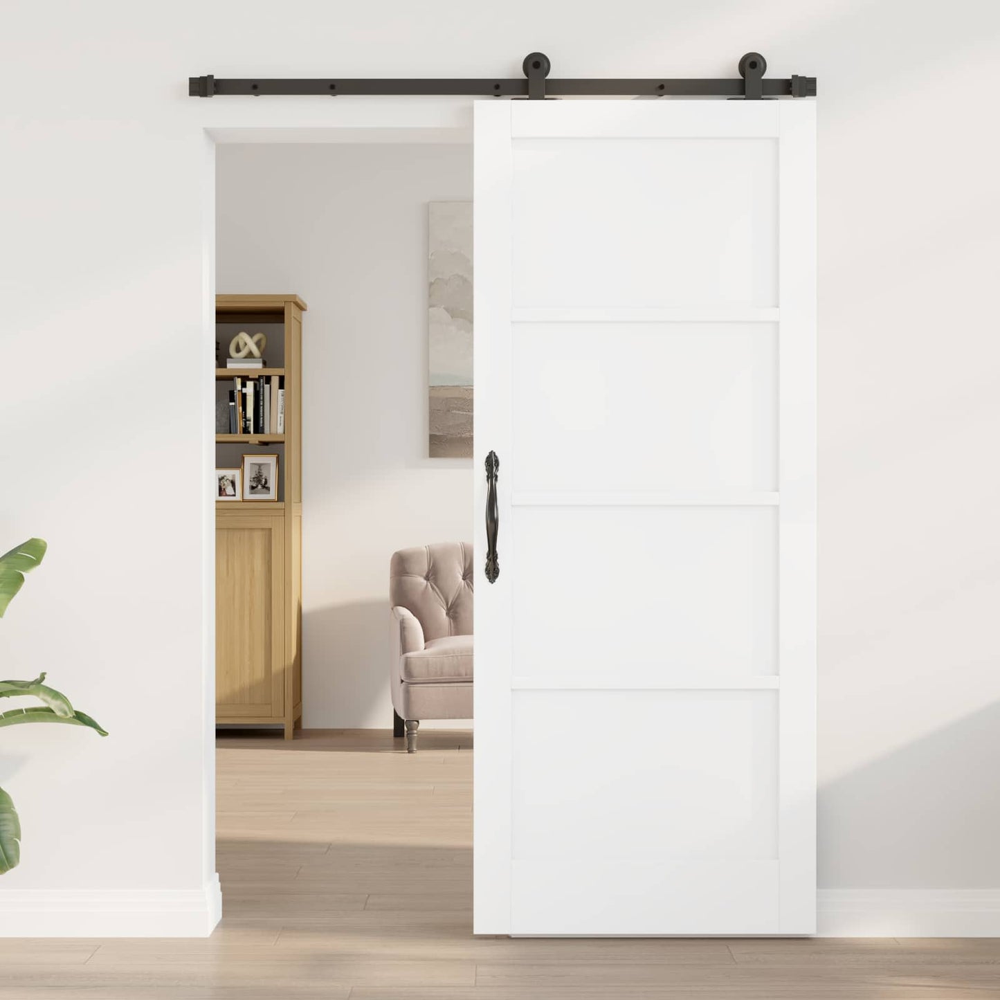 Skyvedør ORKDAL Hvit 83 x 202 cm Heltre furu