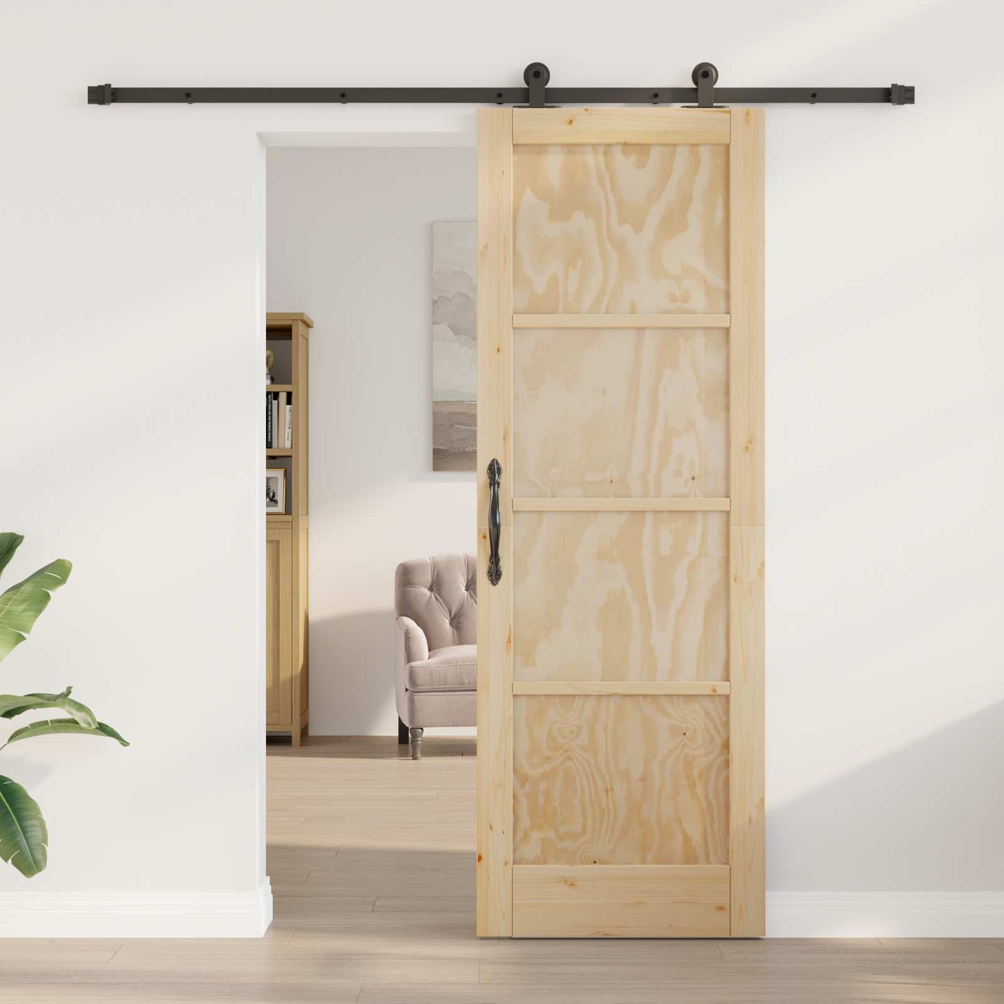 Skyvedør ORKDAL Naturlig 73,5 x 211 cm Heltre furu