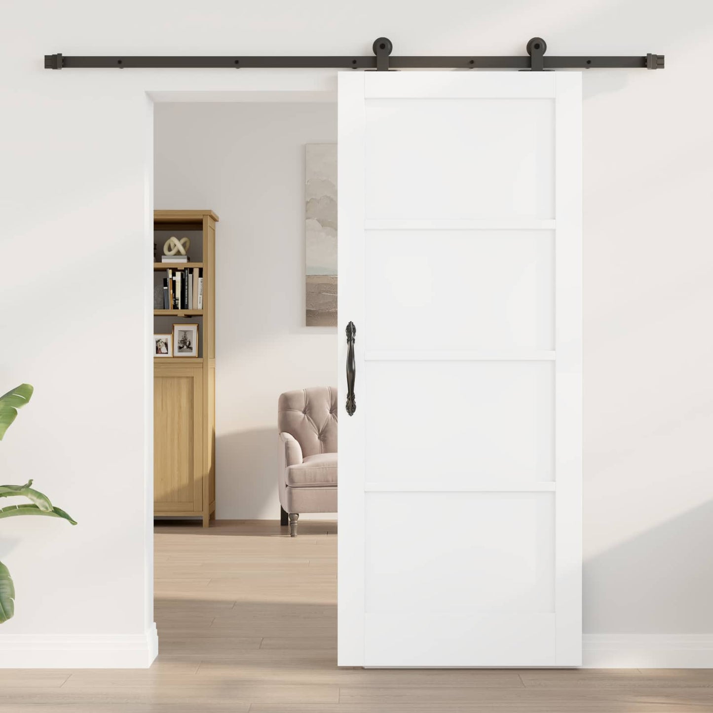 Skyvedør ORKDAL Hvit 83 x 202 cm Heltre furu