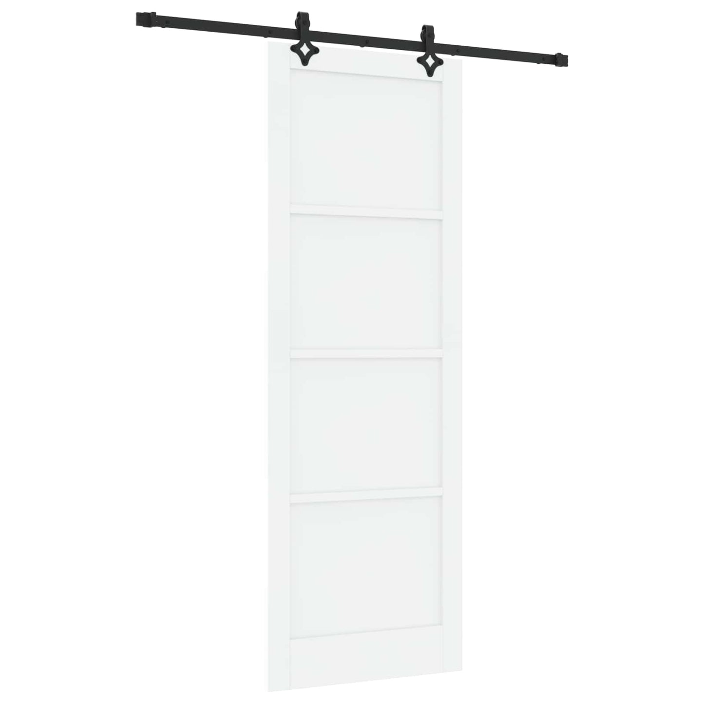 Skyvedør Hvit og svart 83 x 232 cm Heltre furu