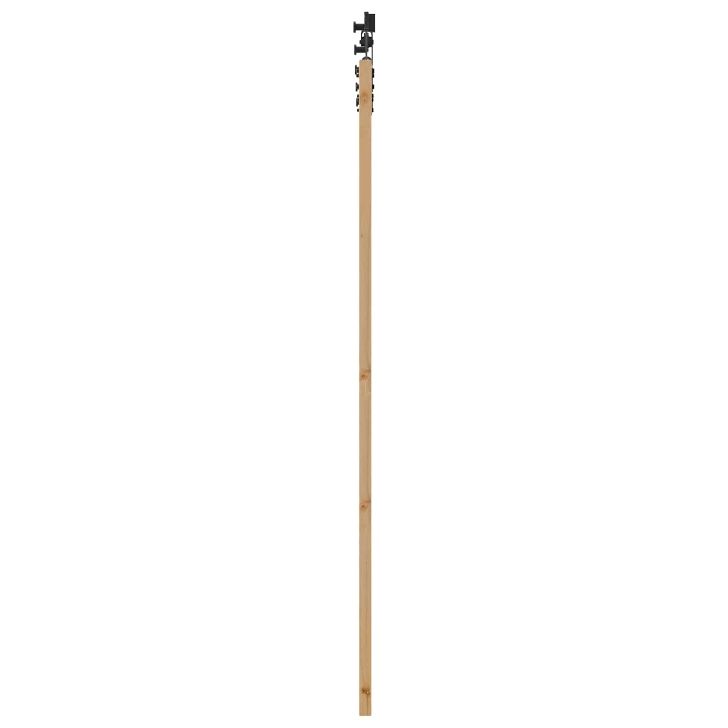 Skyvedør Naturlig og svart 86 x 198,5 cm Heltre furu