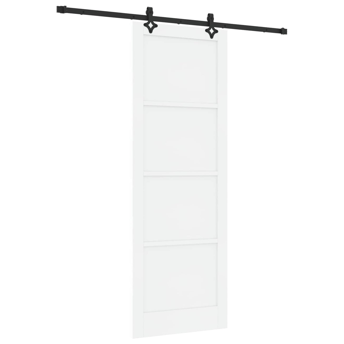 Skyvedør Hvit og svart 83 x 232 cm Heltre furu