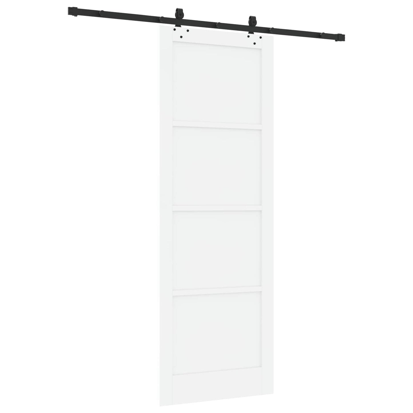 Skyvedør Hvit og svart 83 x 232 cm Heltre furu