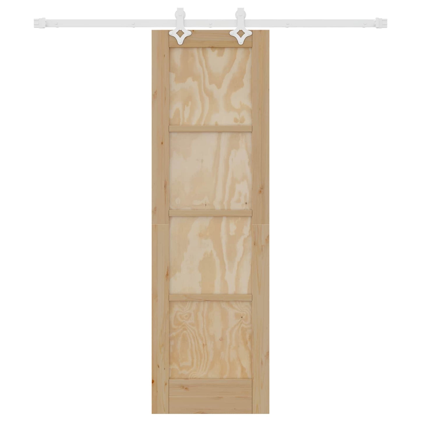 Skyvedør Naturlig og Hvit 61 x 198,5 cm Heltre furu