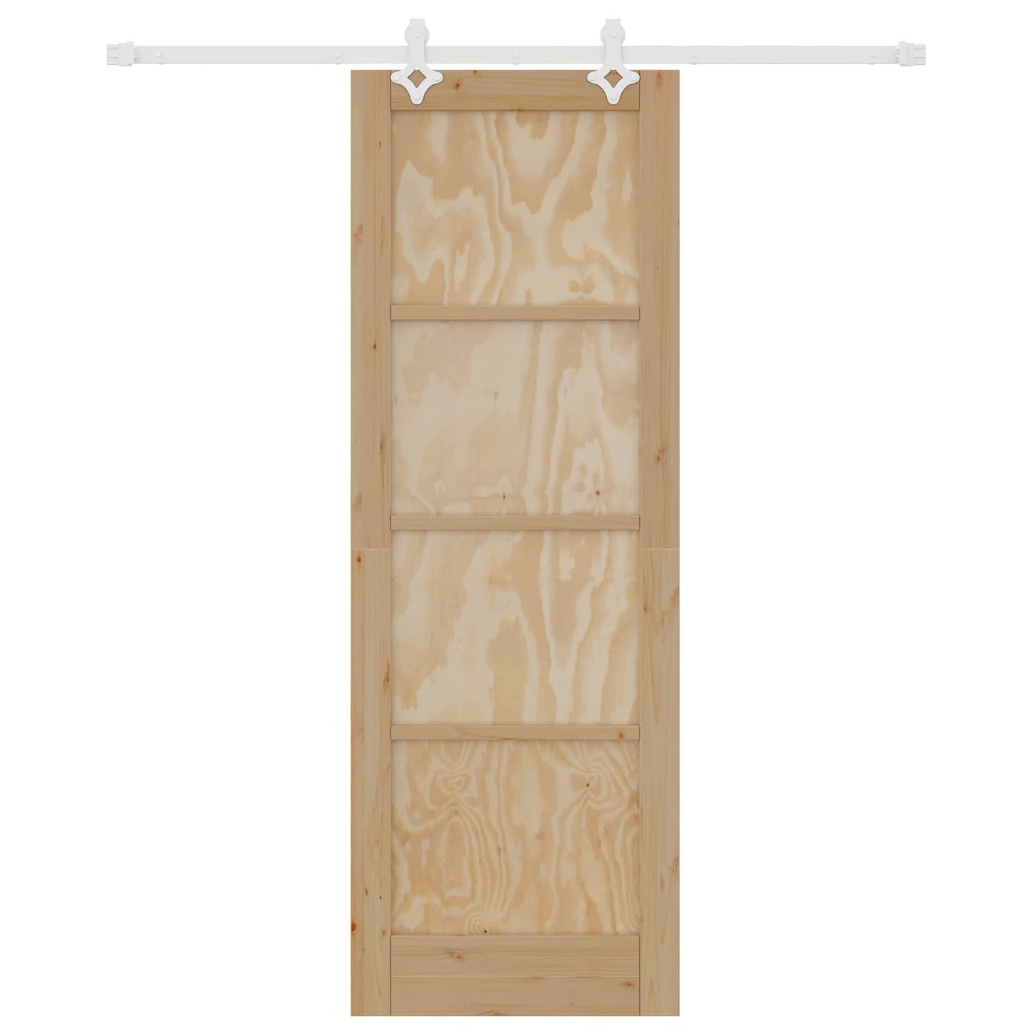 Skyvedør Naturlig og Hvit 73,5 x 211 cm Heltre furu
