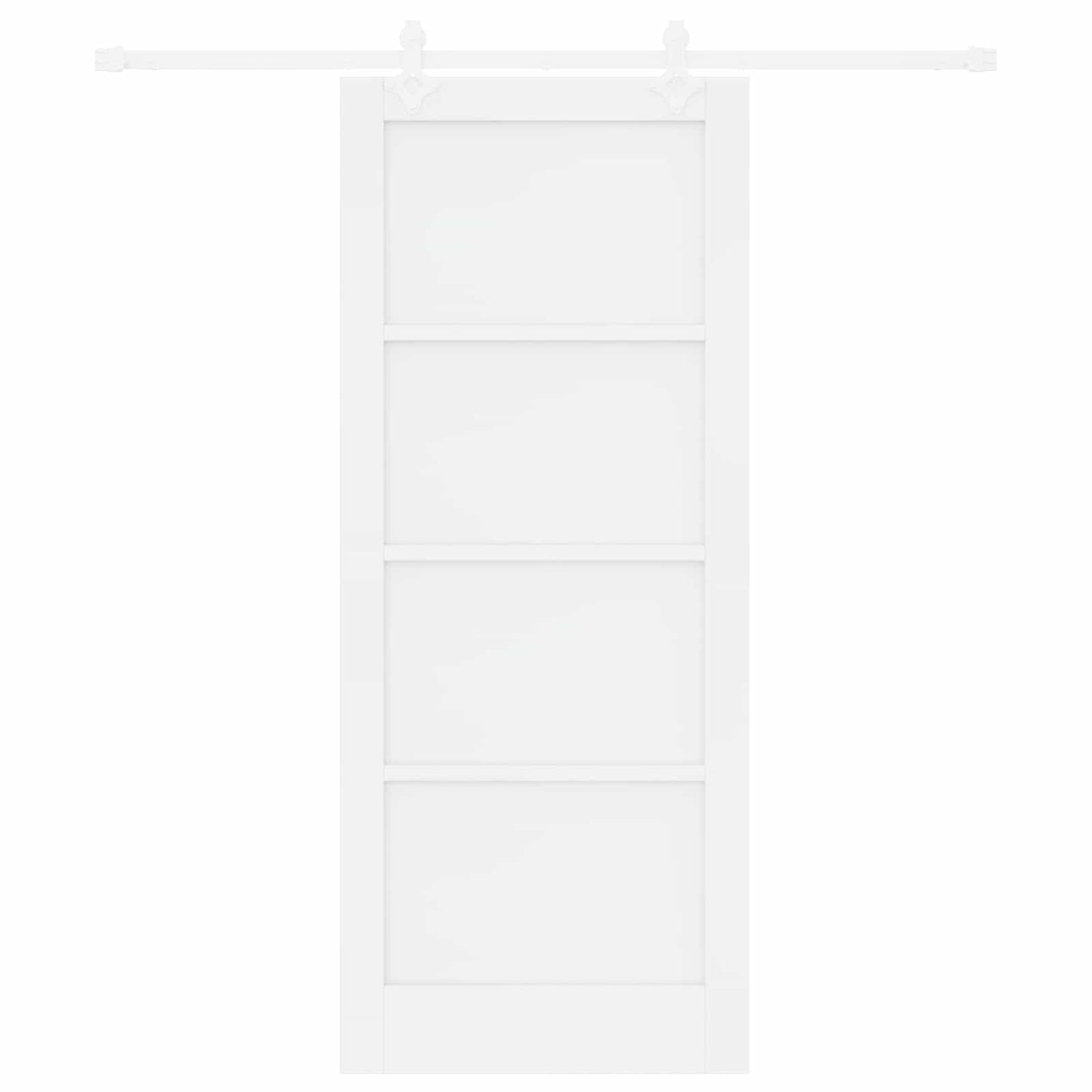 Skyvedør Hvit 83 x 202 cm Heltre furu