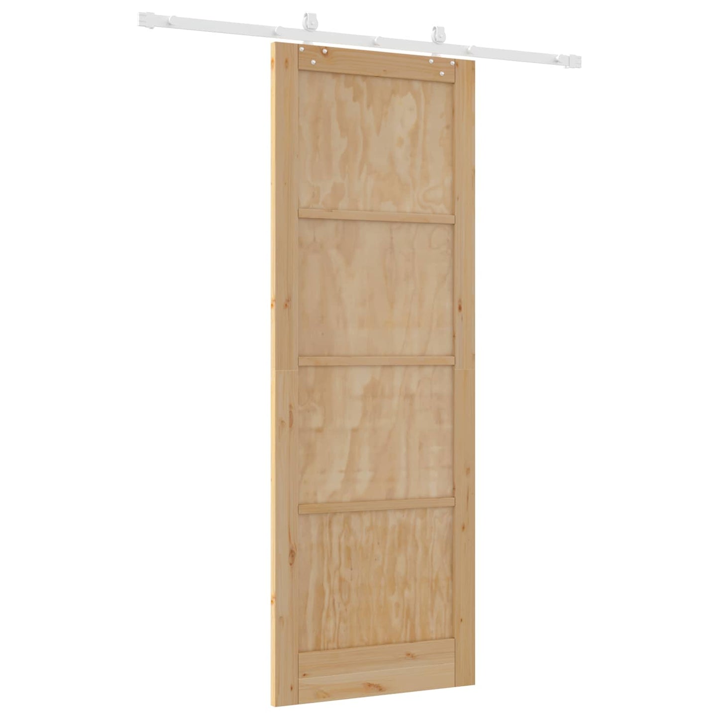 Skyvedør Naturlig og Hvit 83 x 232 cm Heltre furu