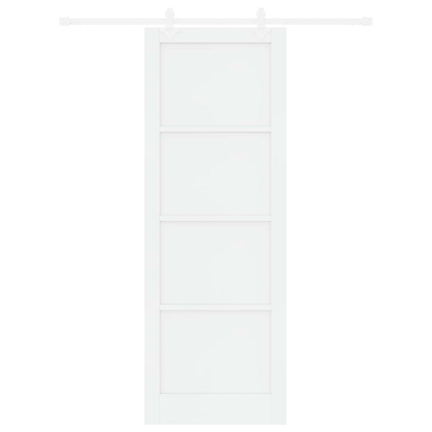 Skyvedør Hvit 83 x 232 cm Heltre furu