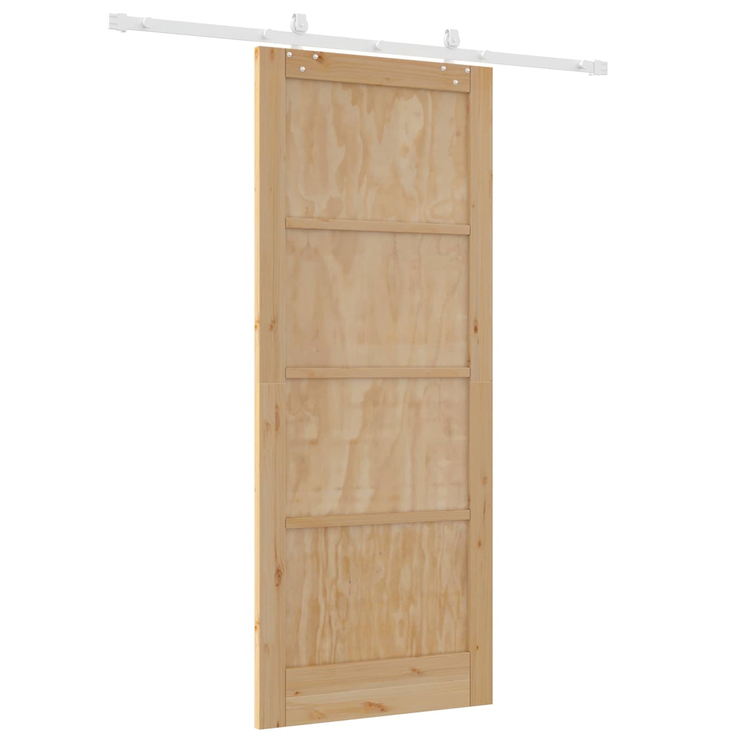 Skyvedør Naturlig og Hvit 86 x 211 cm Heltre furu