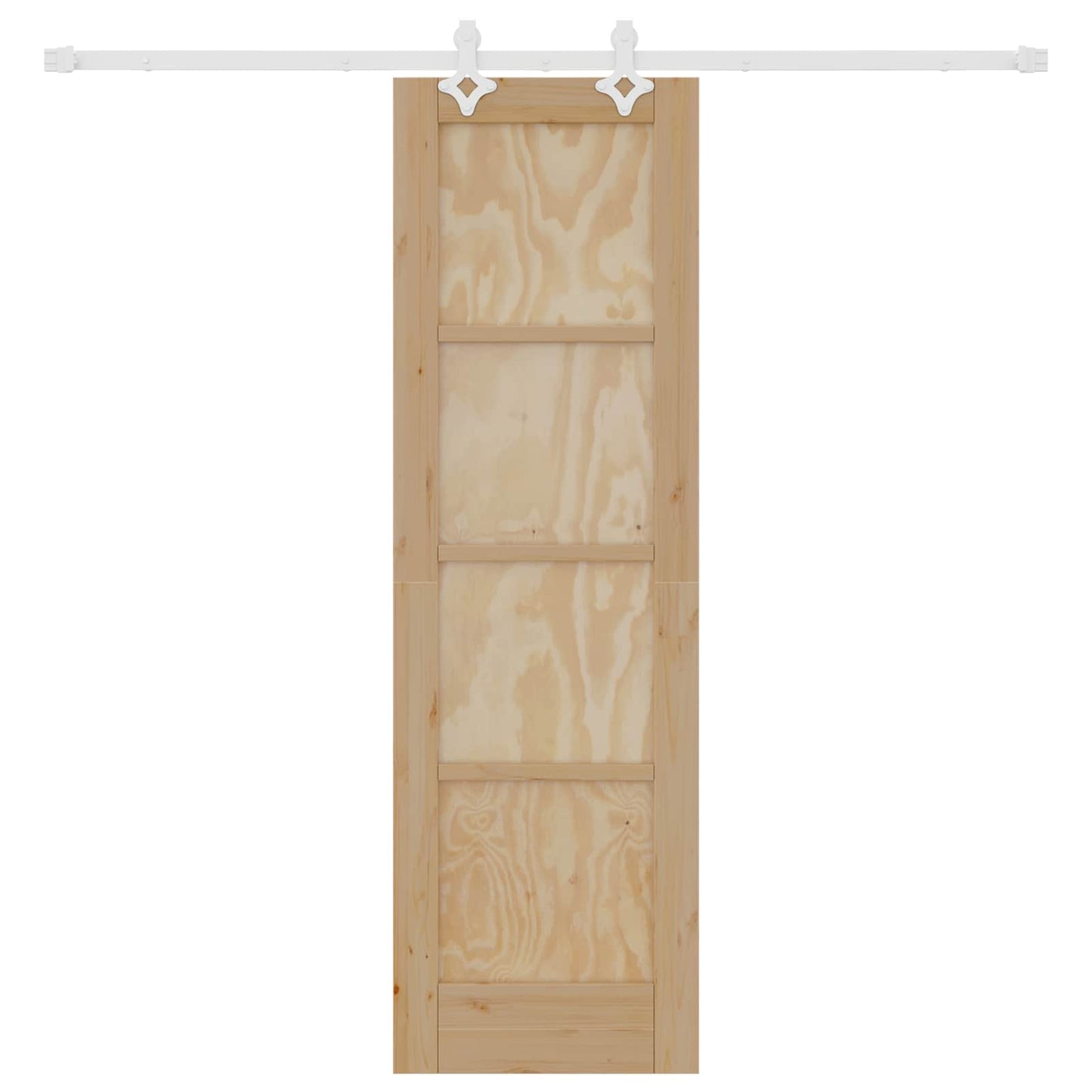 Skyvedør Naturlig og Hvit 61 x 198,5 cm Heltre furu
