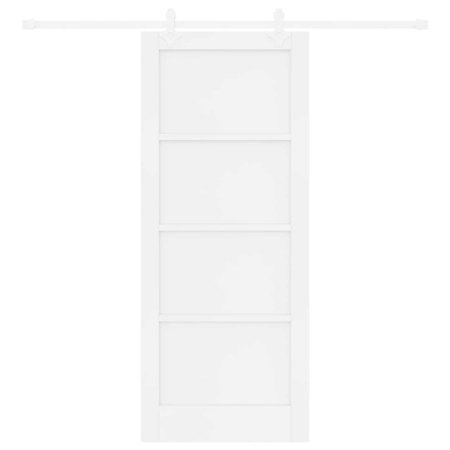 Skyvedør Hvit 83 x 202 cm Heltre furu