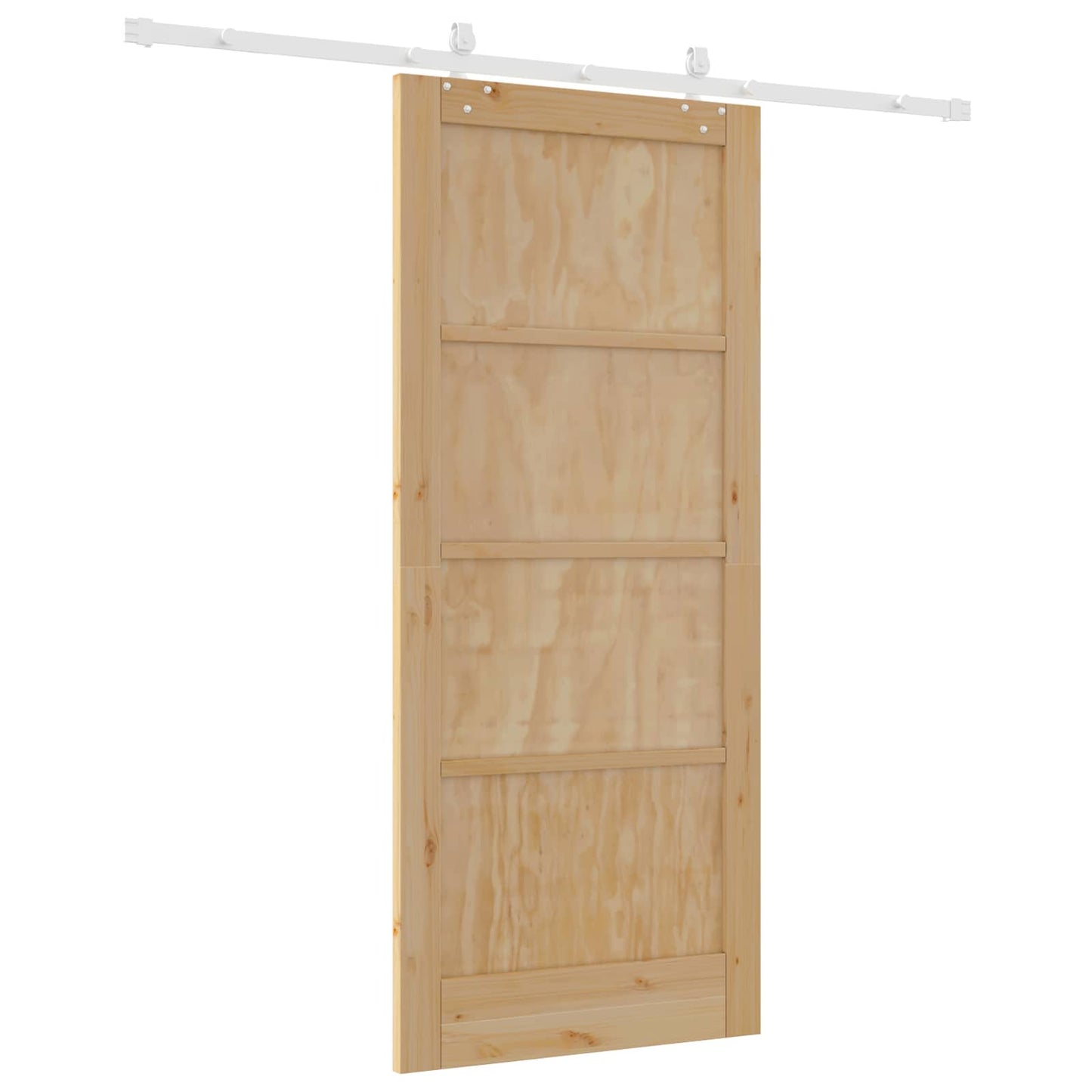 Skyvedør Naturlig og Hvit 86 x 198,5 cm Heltre furu