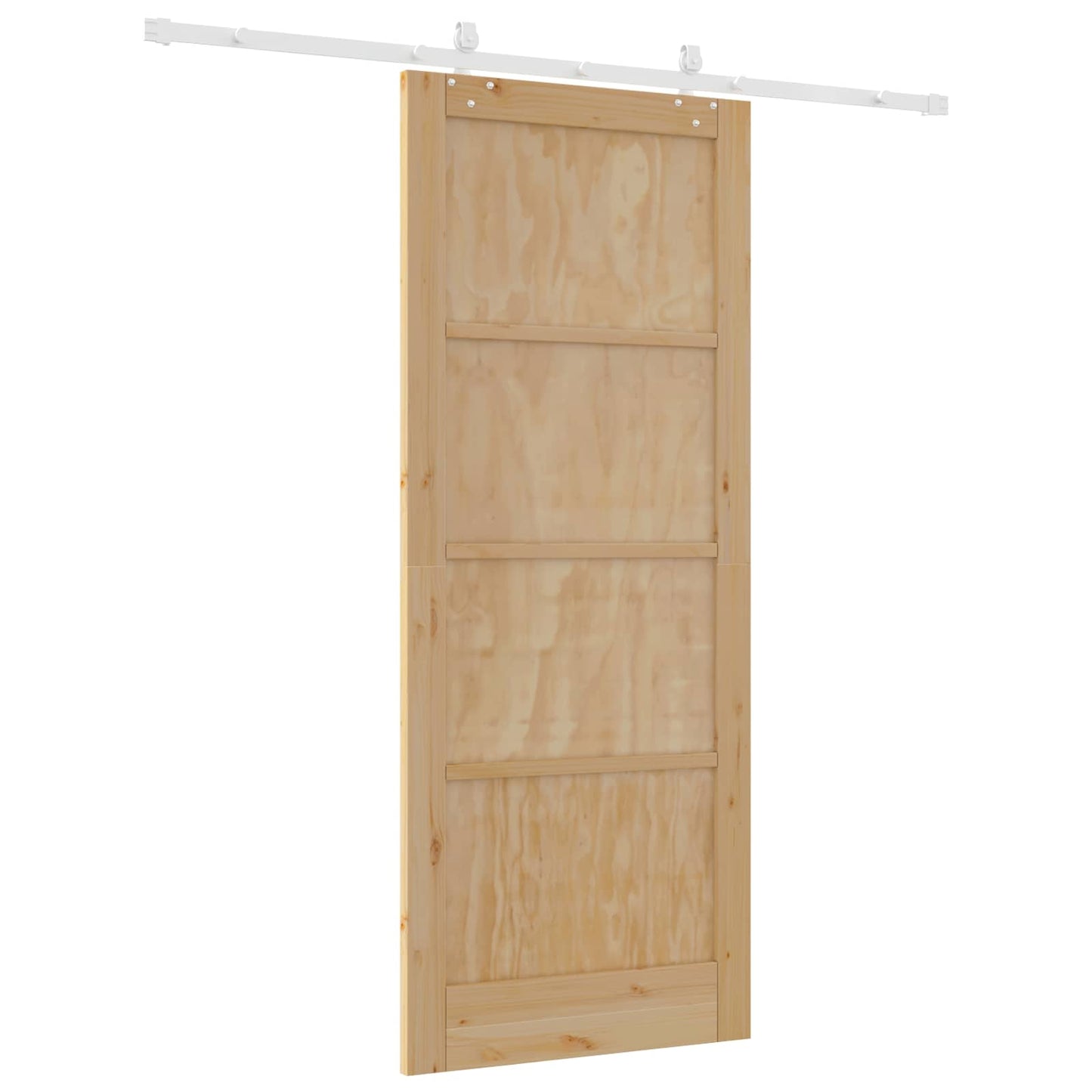 Skyvedør Naturlig og Hvit 86 x 211 cm Heltre furu