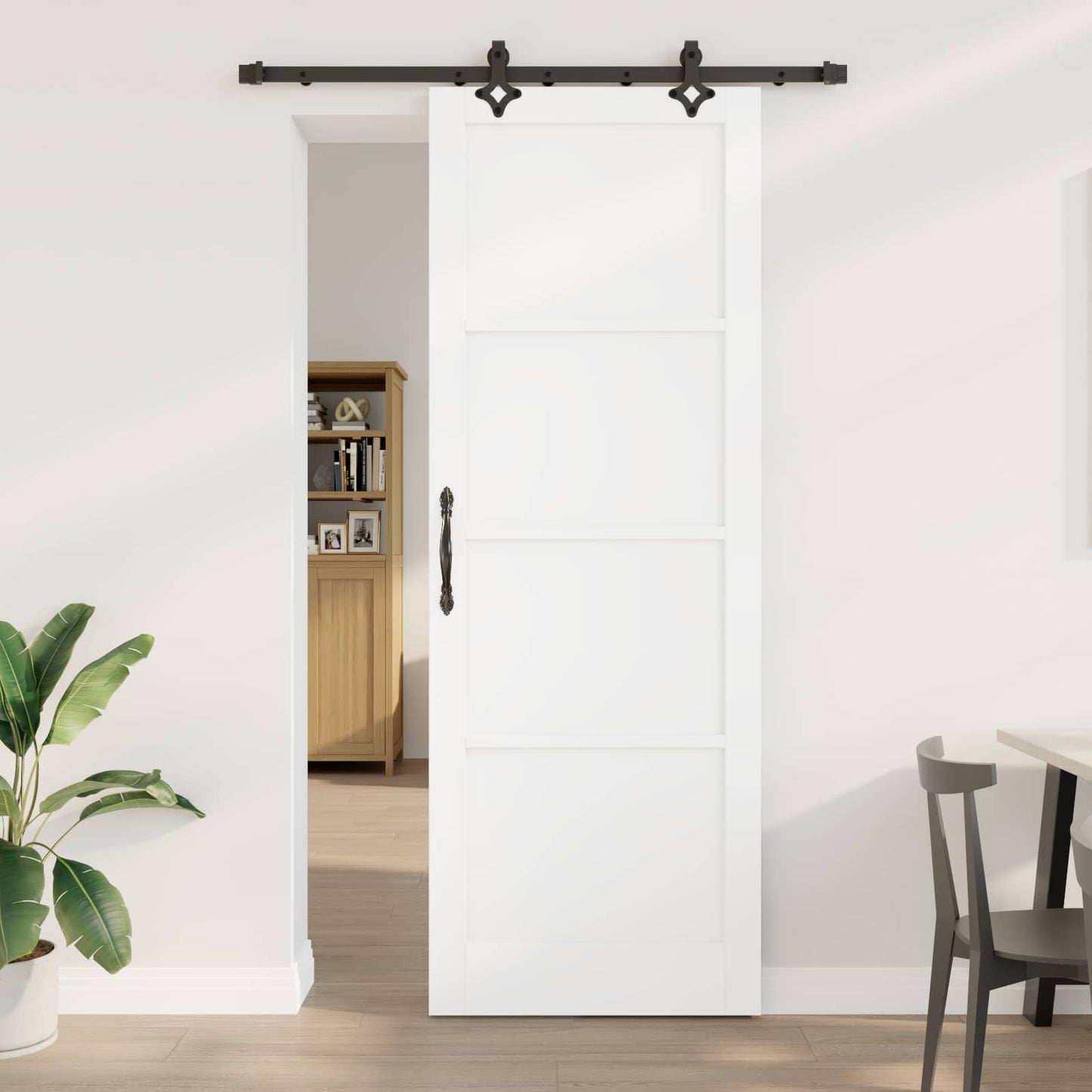 Skyvedør ORKDAL Hvit 83 x 232 cm Heltre furu
