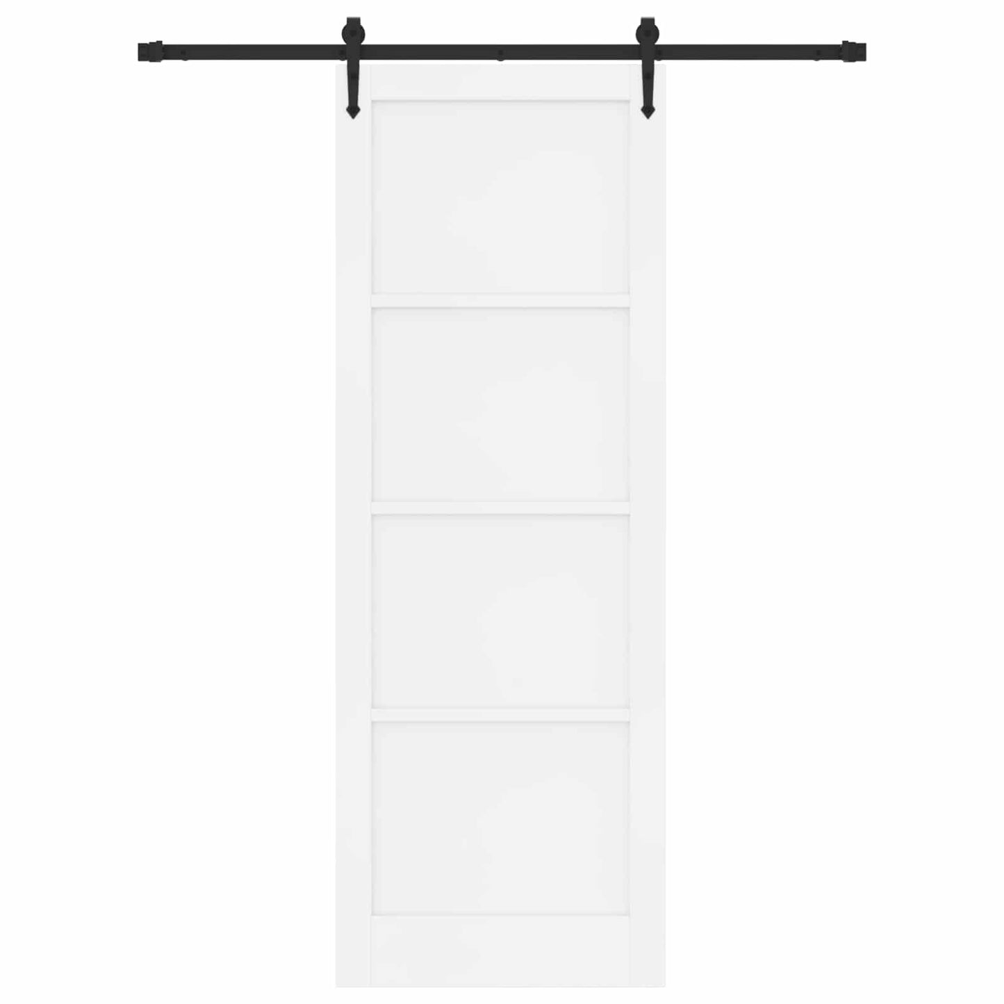 Skyvedør ORKDAL Hvit og svart 83 x 232 cm Heltre furu