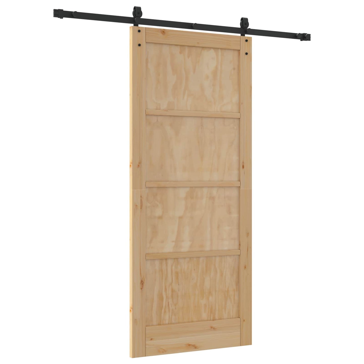 Skyvedør ORKDAL Naturlig og svart 86 x 198,5 cm Heltre furu