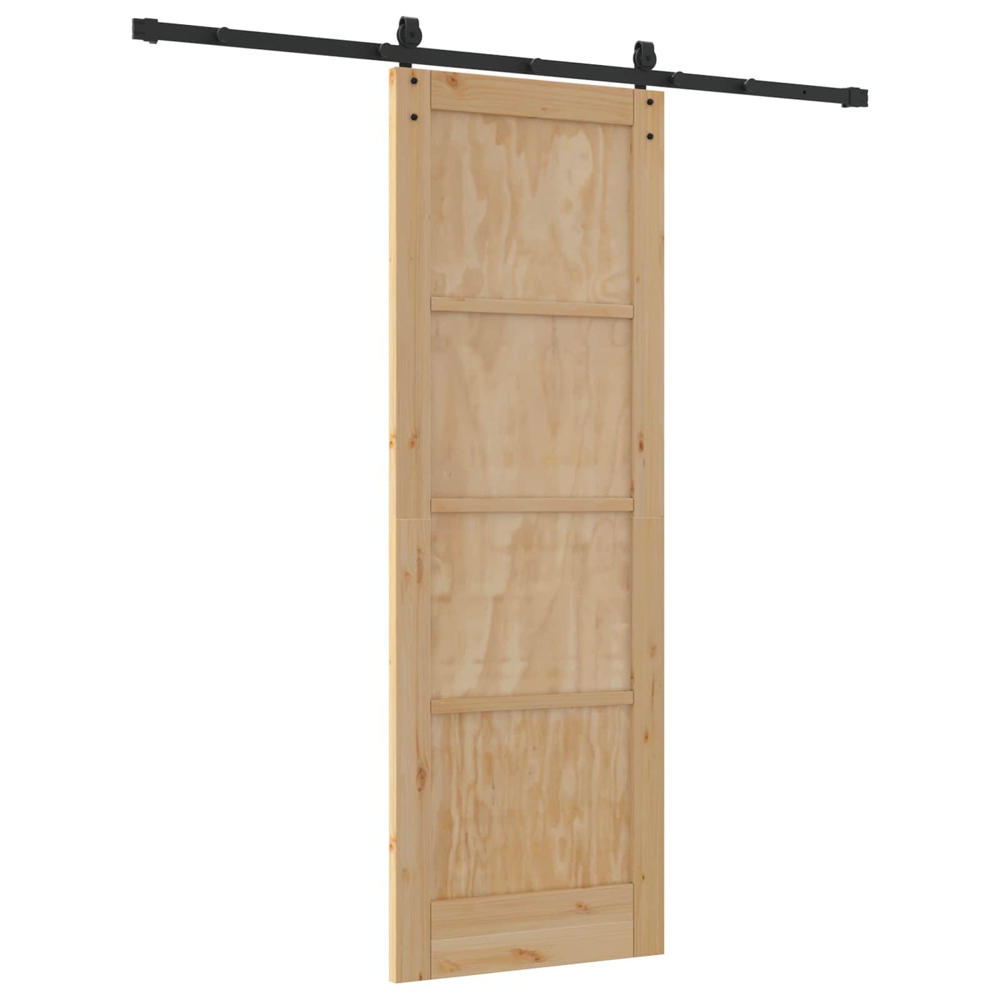 Skyvedør ORKDAL Naturlig og svart 73,5 x 211 cm Heltre furu