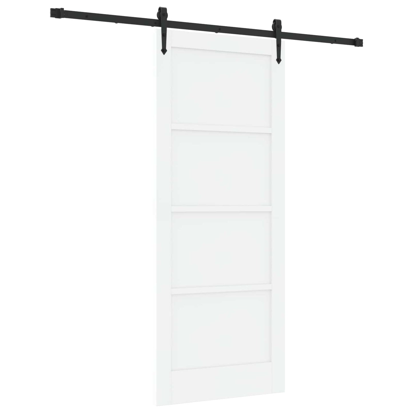 Skyvedør ORKDAL Hvit og svart 83 x 202 cm Heltre furu