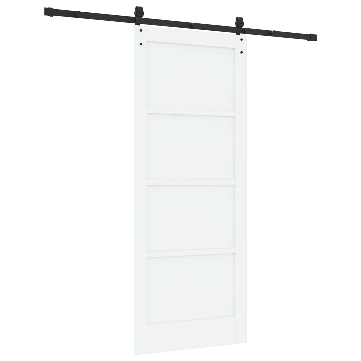 Skyvedør ORKDAL Hvit og svart 83 x 202 cm Heltre furu