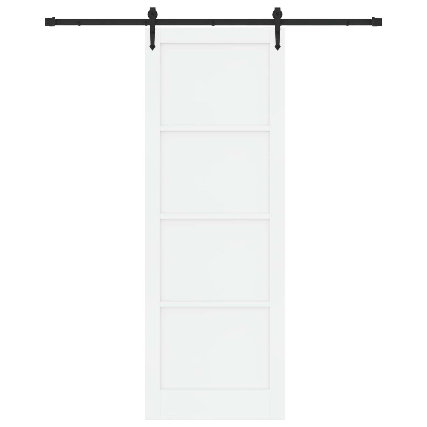 Skyvedør ORKDAL Hvit og svart 83 x 232 cm Heltre furu
