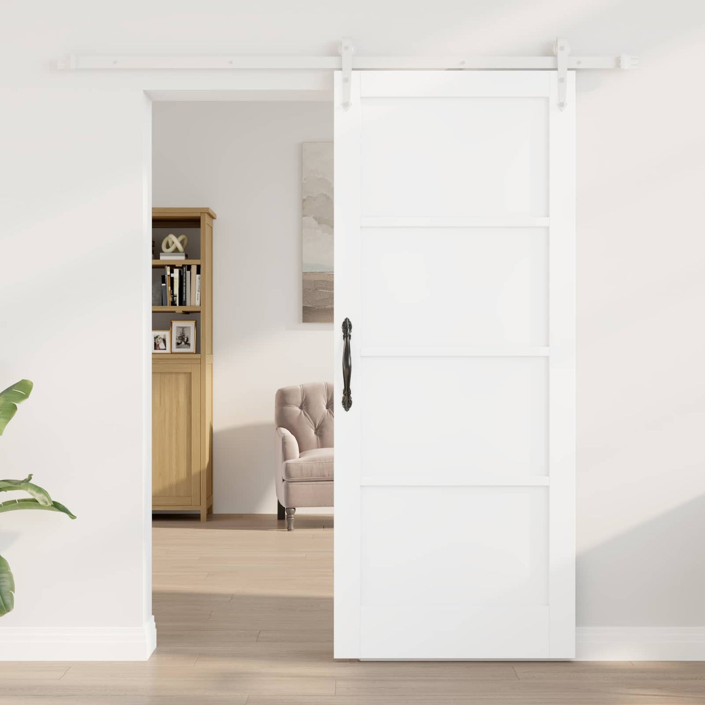 Skyvedør ORKDAL Hvit 83 x 202 cm Heltre furu