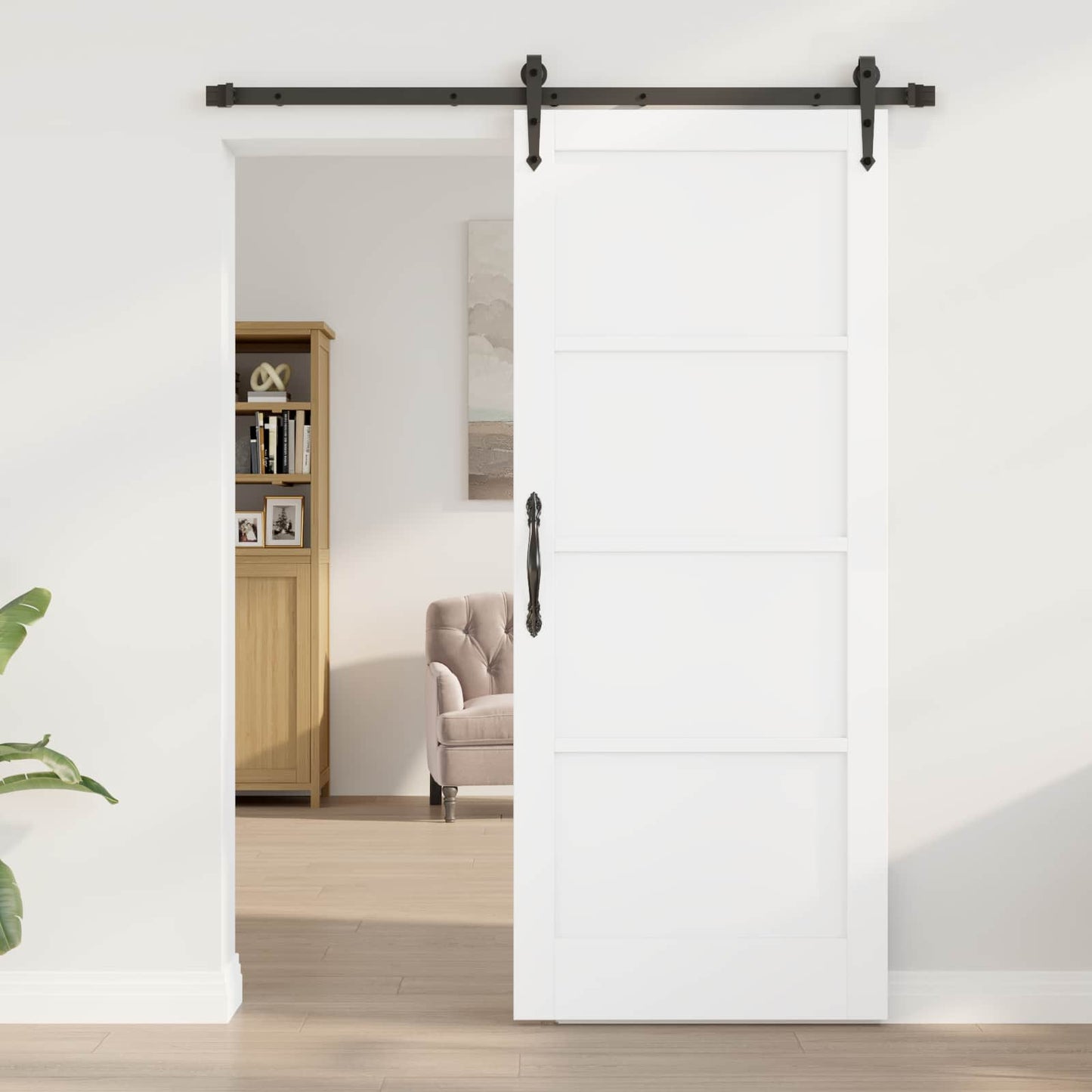 Skyvedør ORKDAL Hvit 83 x 202 cm Heltre furu