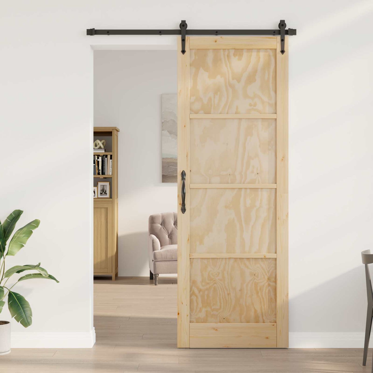Skyvedør ORKDAL Naturlig 83 x 232 cm Heltre furu