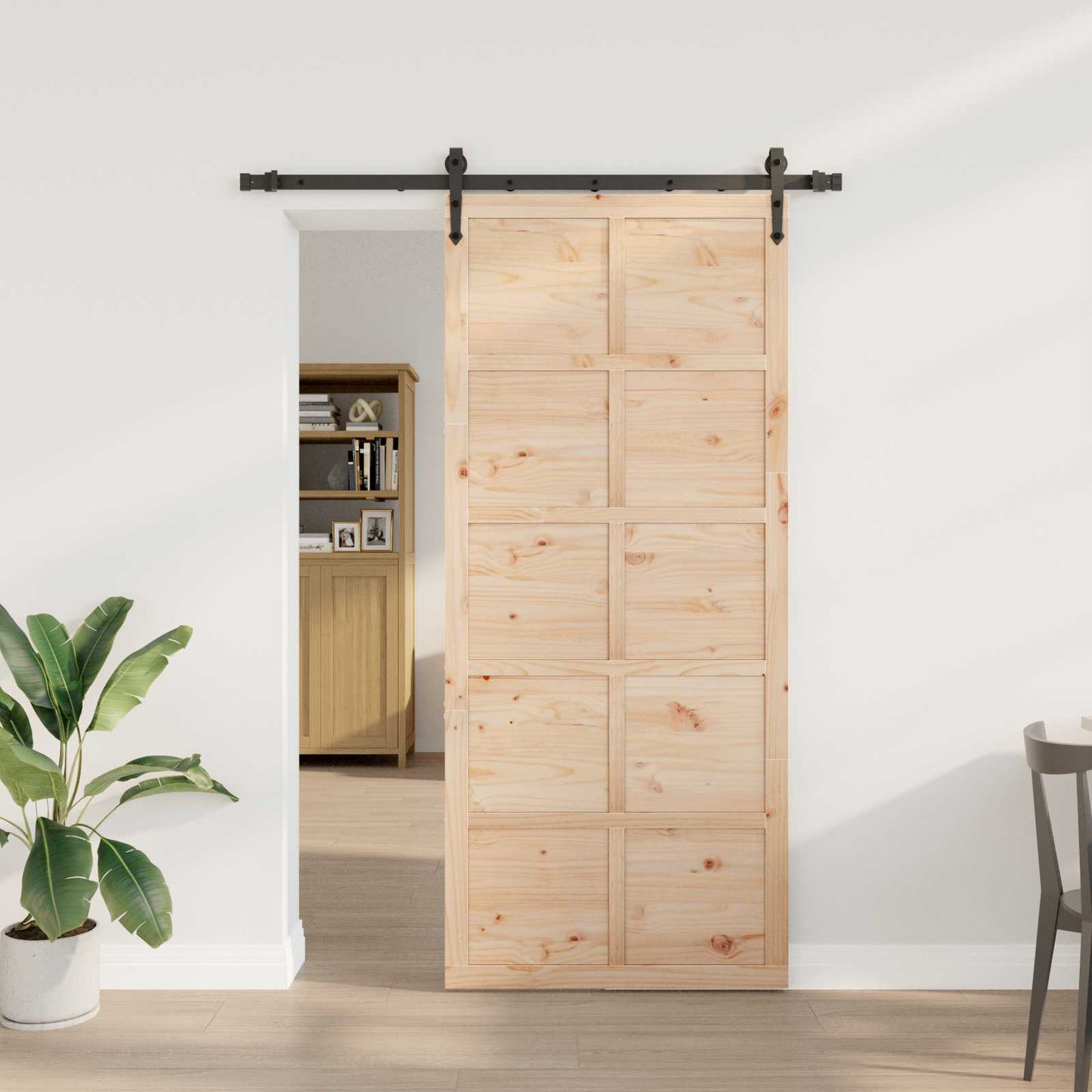 Skyvedør Naturlig 80 x 208 cm Heltre furu