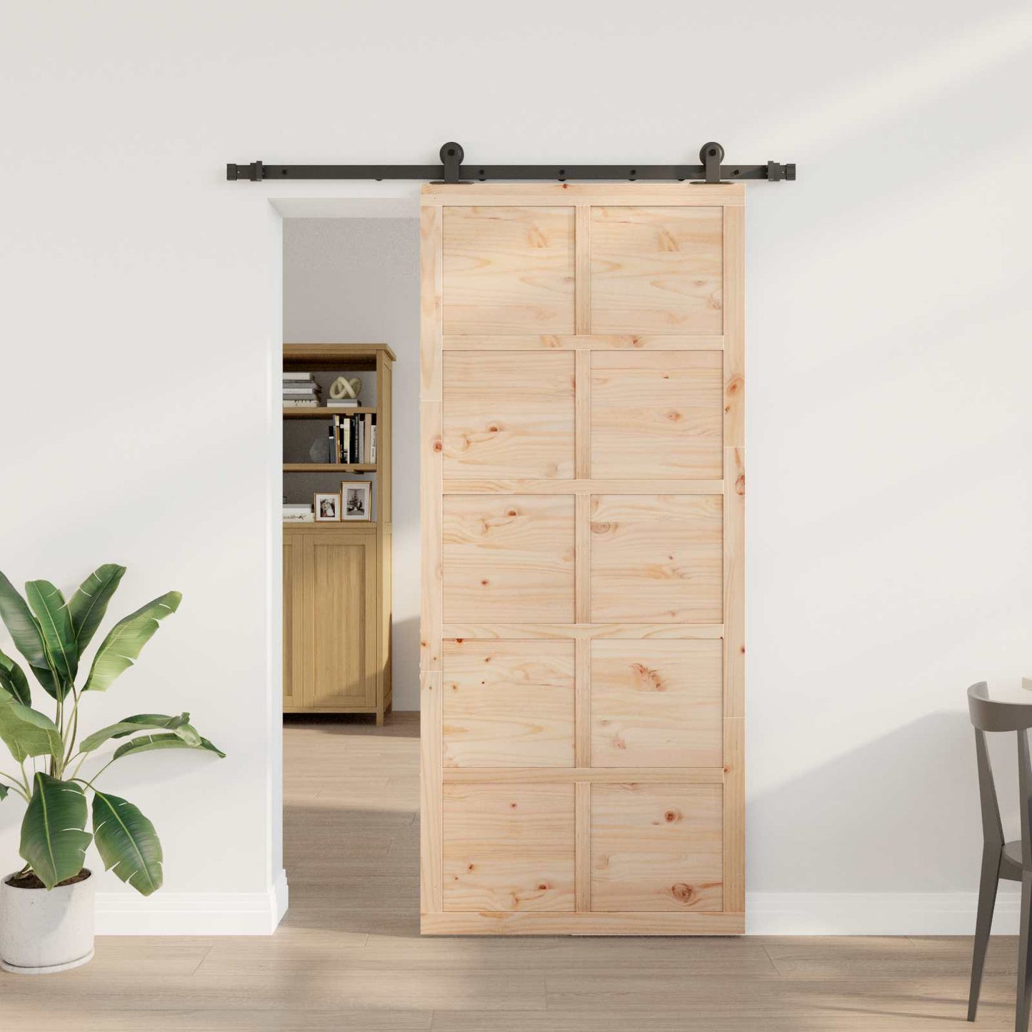 Skyvedør Naturlig 80 x 208 cm Heltre furu