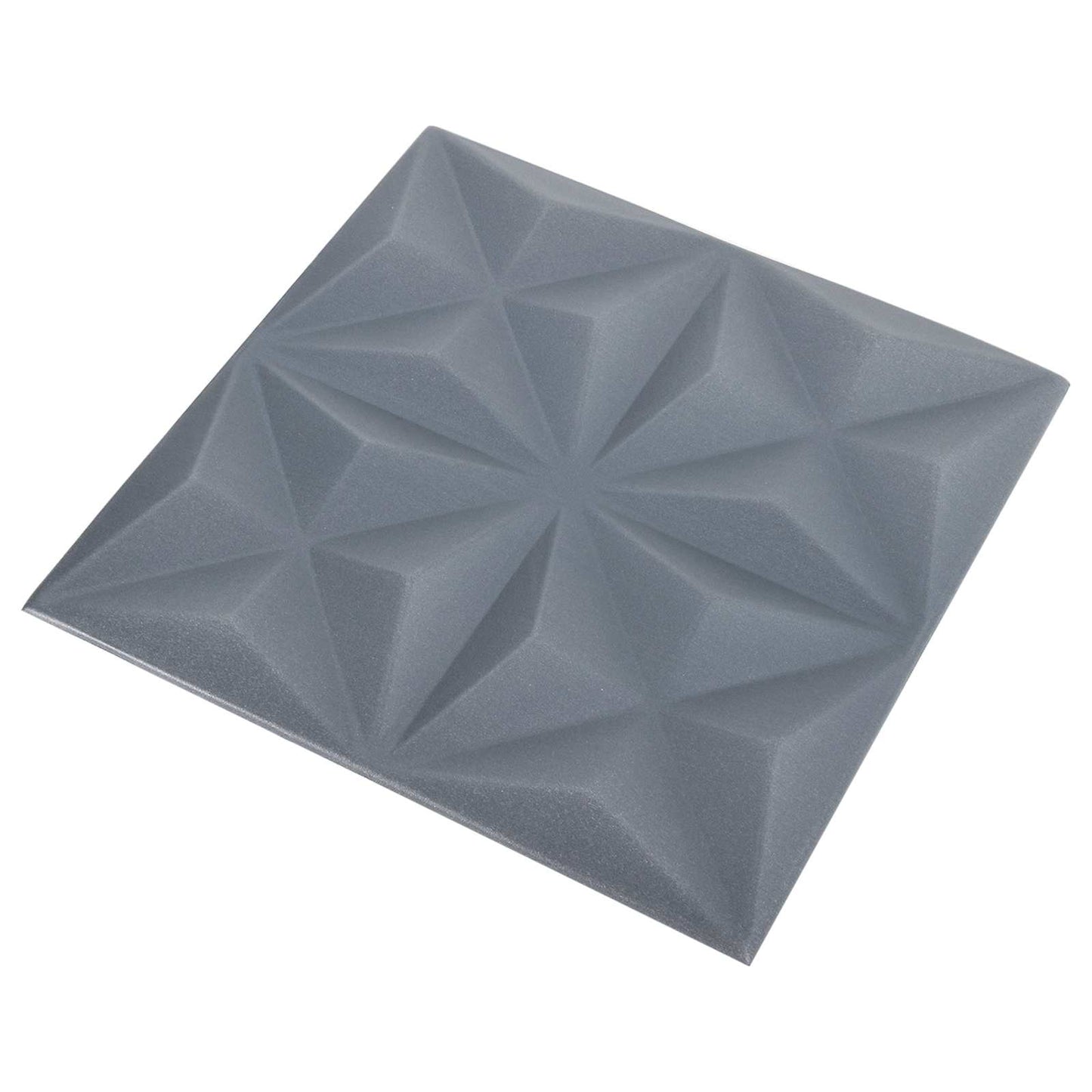 Veggpaneler 48 pcs Origami Grå 50 x 50 cm XPS Skum