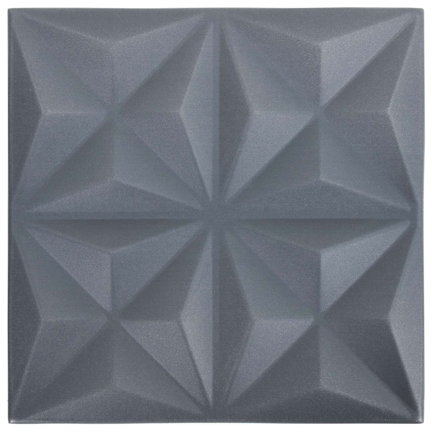 Veggpaneler 48 pcs Origami Grå 50 x 50 cm XPS Skum