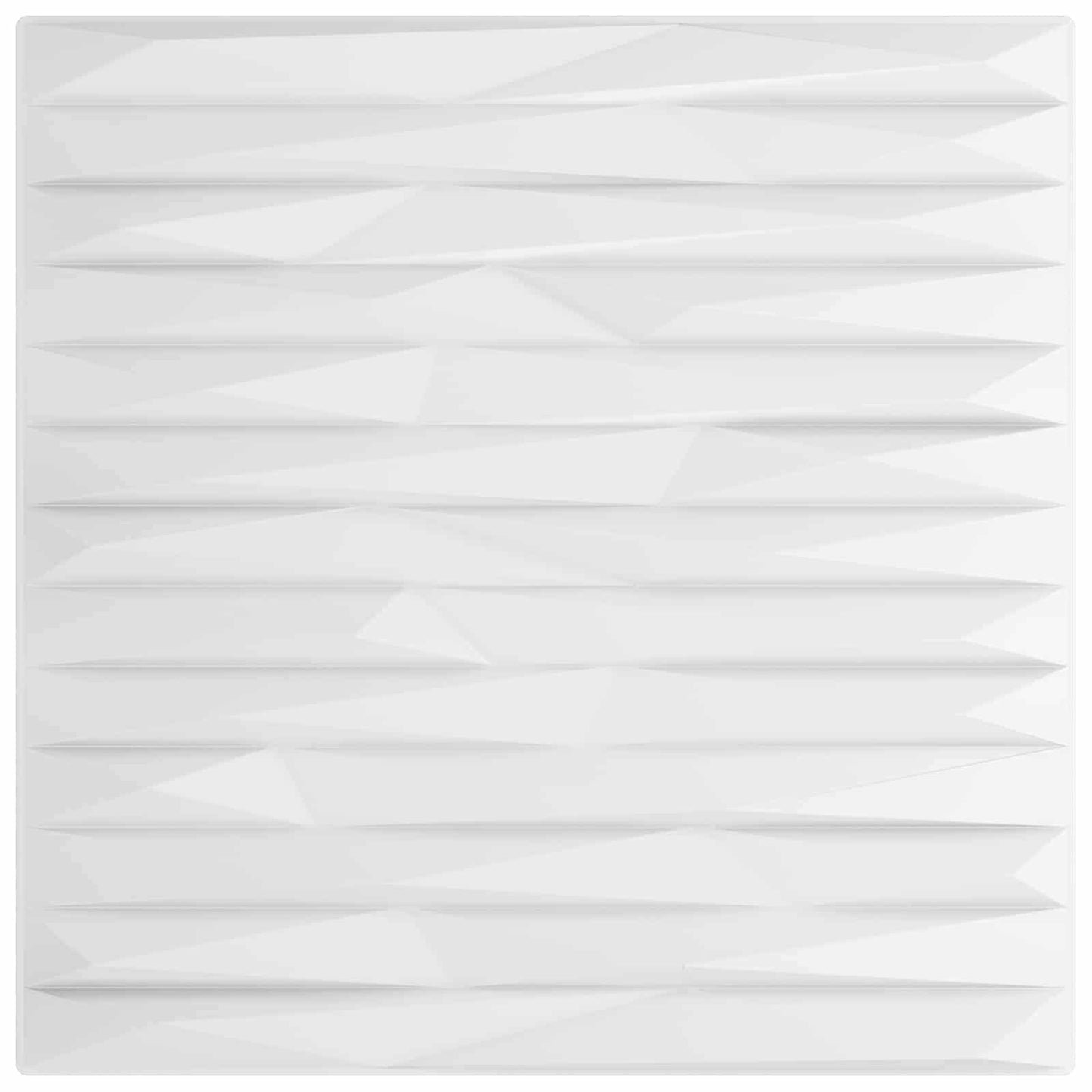 Veggpaneler 48 pcs Hvit Stein 50 x 50 cm XPS Skum