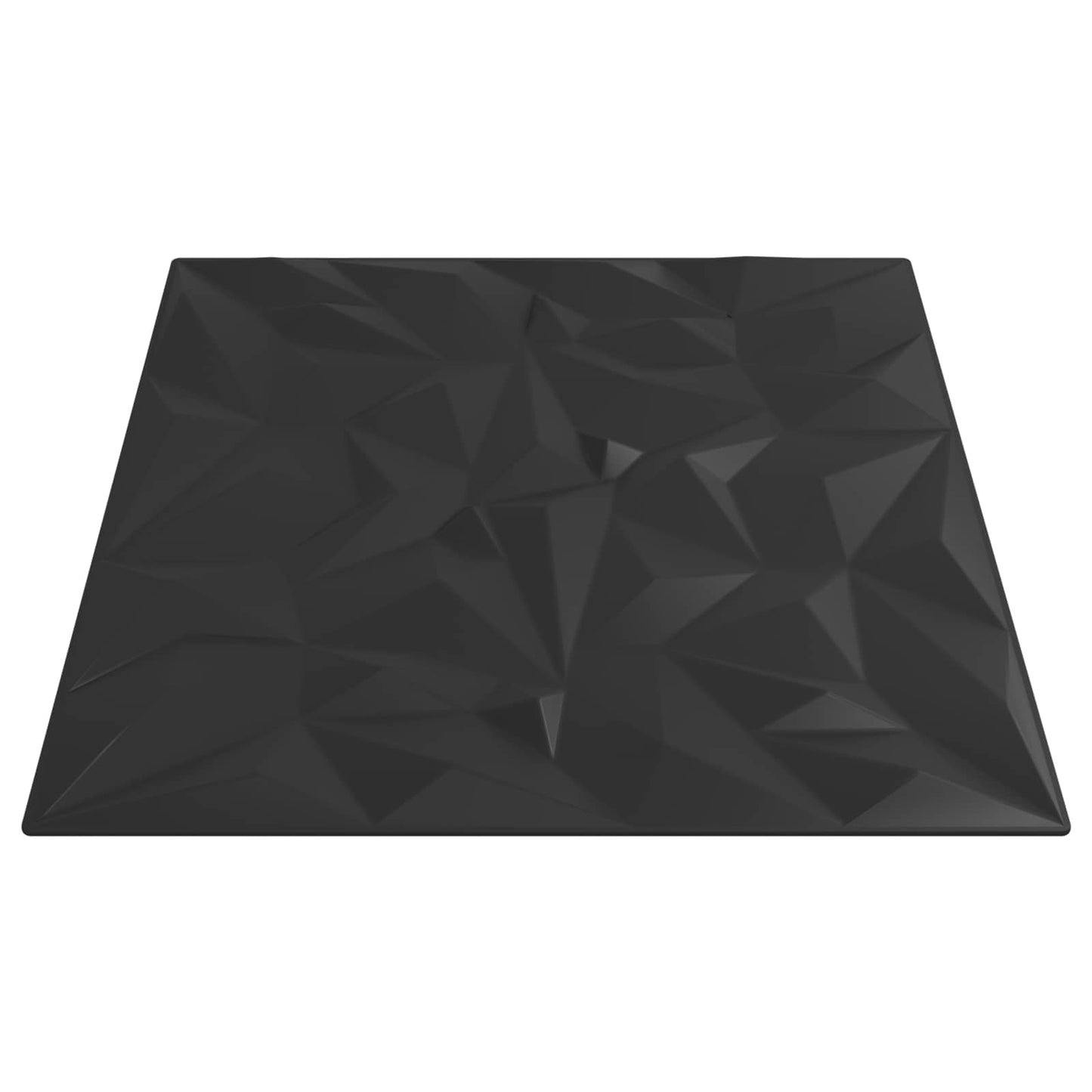 Veggpaneler 24 pcs Svart 50 x 50 cm XPS Skum