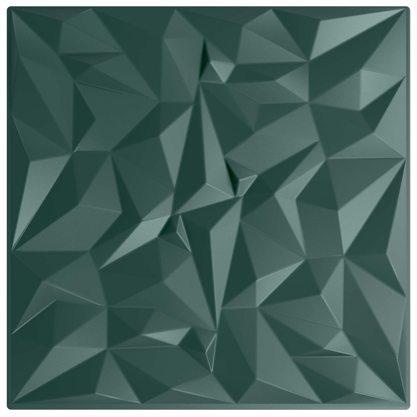Veggpaneler 48 pcs Amethyst Grønn 50 x 50 cm XPS Skum