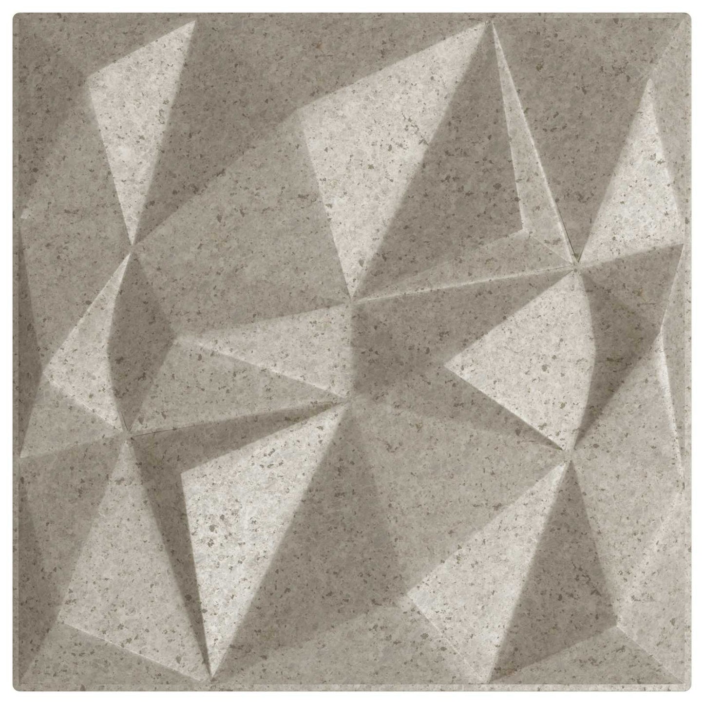 Veggpaneler 12 pcs Diamond Betong 50 x 50 cm XPS Skum
