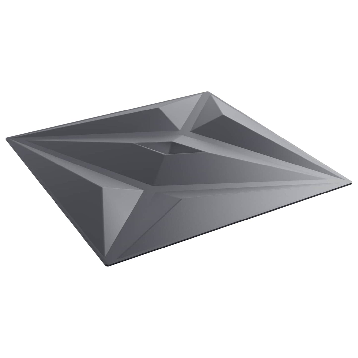 Veggpaneler Stjerne 48 pcs Star Grå 50 x 50 cm XPS Skum