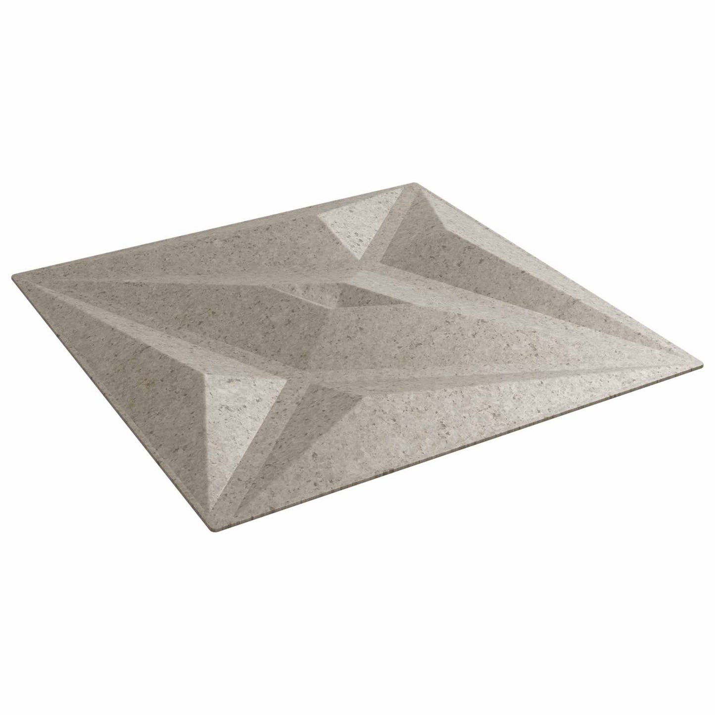 Veggpaneler Stjerne 48 pcs Star Betong 50 x 50 cm XPS Skum