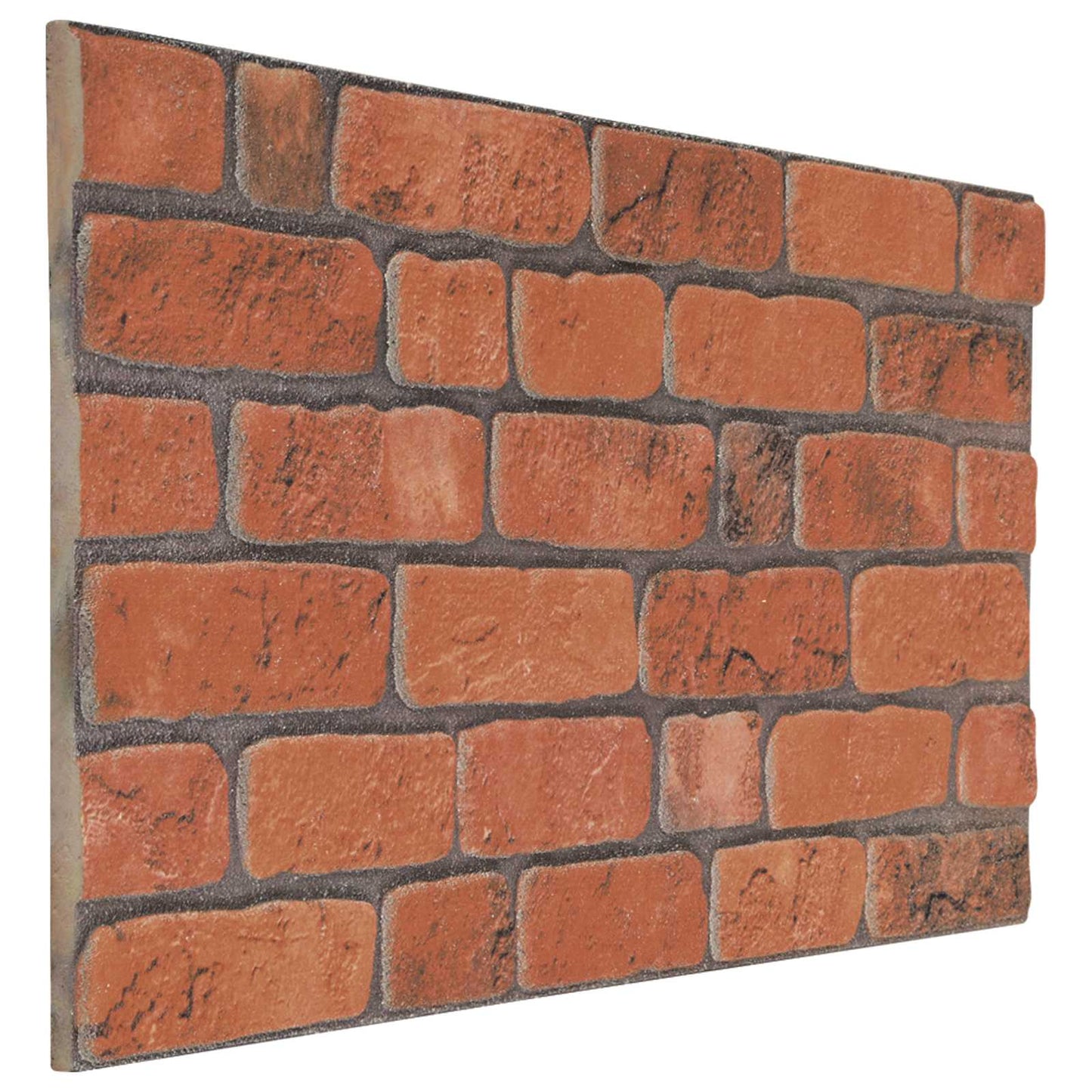 Veggpaneler 10 pcs Terrakotta 100 x 50 cm EPS Skum